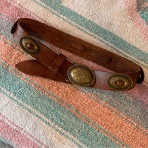 Vintage leather western belt